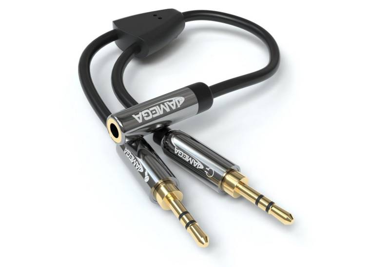 JAMEGA 0,2m Audio Splitter Kabel Y-Adapter Headset Aux Y Verteiler Stereo Y Audio-Adapter von JAMEGA