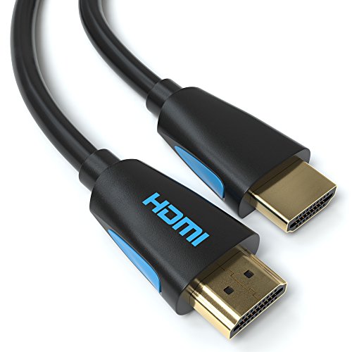 JAMEGA 0,5m HDMI-Kabel 2.0 Ultra-HD 4K@60Hz High-Speed Ethernet-Cable HDR ARC 3D 18Gbps kompatibel mit HDMI 2.0/1.4, PS5, PS4, PS3, XBOX Series S, Blu-Ray-Player, DVD, Soundbar, Monitor usw. von JAMEGA