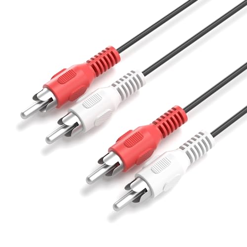 JAMEGA - 1,5m Cinch Audio Kabel Stereo 3,5mm Klinke (Aux) auf 2 x Cinch Y Splitter Chinch Kabel Koaxialkabel Klinkenkabel für Verstärker, Stereoanlagen, Hifi Anlagen uvm. von JAMEGA