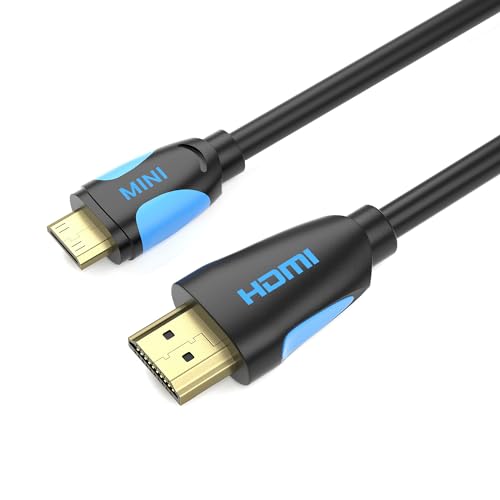 JAMEGA - 1,5m mini HDMI-Kabel, Mini-HDMI (C-Typ) auf HDMI (A-Typ) | 4K Ultra HD 2160p / Full HD 1080p | 3D / ARC/CEC | HDMI Standard 2.0 | Ethernet | TV | PC/Notebook von JAMEGA