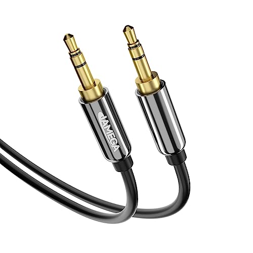 JAMEGA - 10m Aux Kabel | Klinke Stereo Audio 3.5mm Klinkenkabel kompatibel mit Kopfhörer, Smartphones, Samsung Galaxy, Echo Dot, MP3 Player, Auto, Heim/KFZ Stereoanlagen, Handy uvm. von JAMEGA