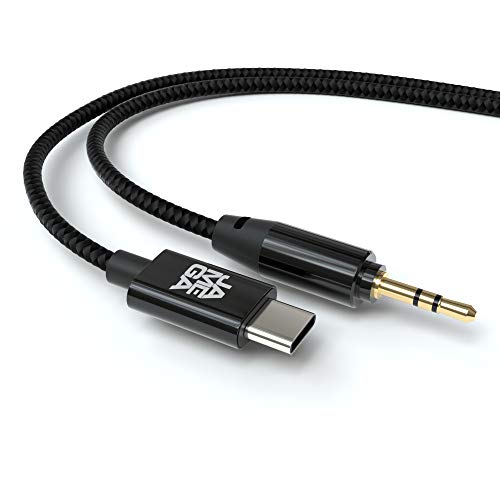 JAMEGA – 10m USB C Auto AUX Kabel | USB Typ C auf 3.5mm Klinke Kabel Nylon geflochten kompatibel mit Huawei P30 Pro/P40 Pro/P20/Mate 30/Mate 20, OnePlus 7T/7, Xiaomi uvm von JAMEGA