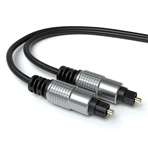 JAMEGA - 1m Optisches Kabel Toslink Kabel | Digital Optisch Audiokabel LWL Lichtwellenleiter DTS SPDIF Digital kompatibel mit Soundbar, Stereoanlage, Heimkino, Heimkino, PS5, PS4, XBOX uvm. von JAMEGA