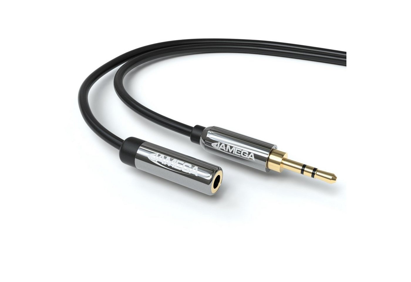 JAMEGA AUX Verlängerungskabel 3,5mm Klinke Stecker zu 3,5mm Buchse Klinkenkab Audio-Kabel, 3,5mm Klinkenstecker 3 Polig, 3,5mm Klinken Buchse (1500 cm) von JAMEGA