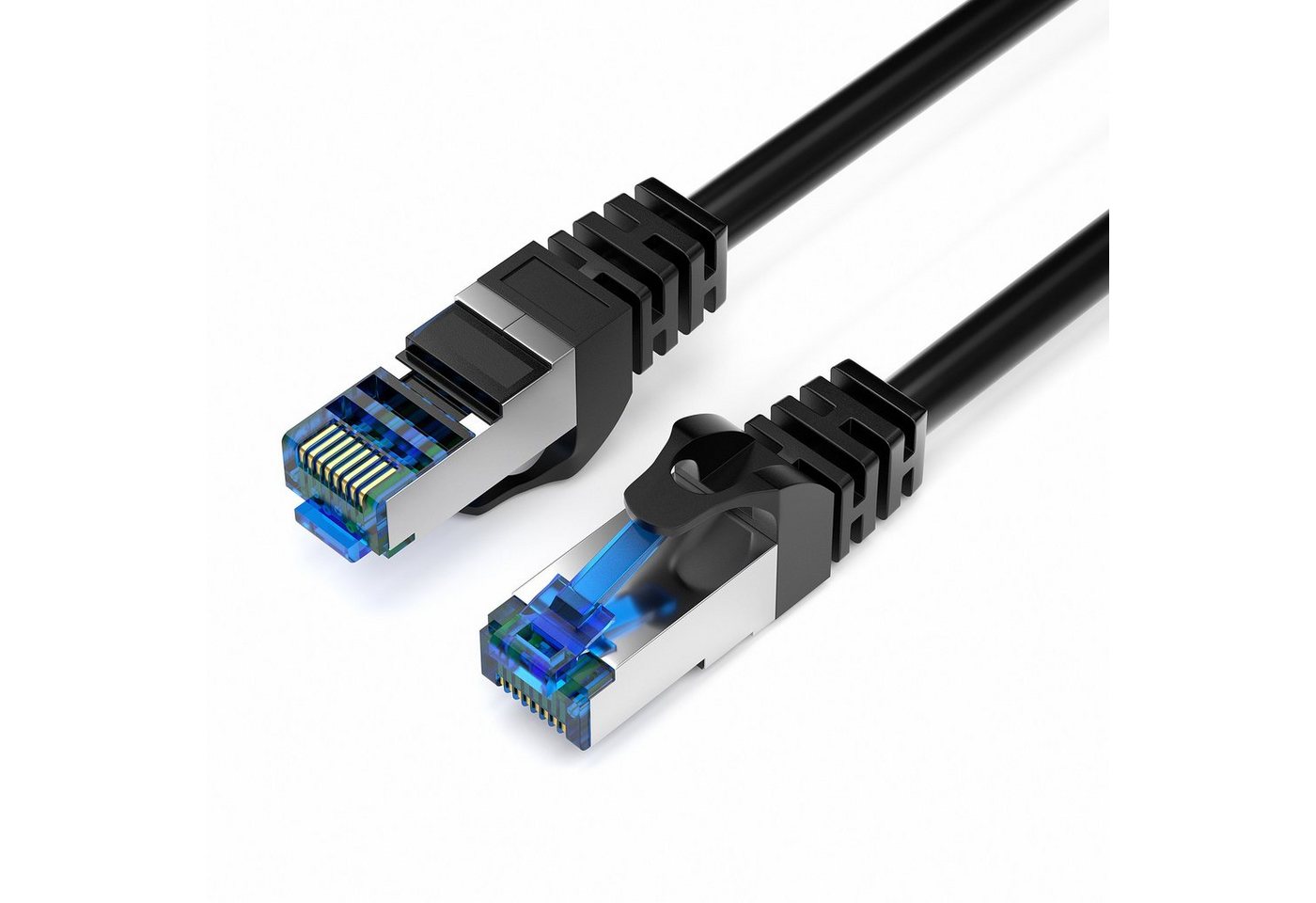 JAMEGA CAT 7 Patchkabel Ethernet RJ45 Netzwerkkabel Rohkabel LAN Kabel LAN-Kabel, CAT.7, RJ-45 Stecker (Ethernet) (100 cm) von JAMEGA