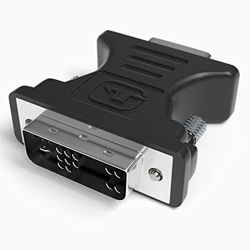 JAMEGA – DVI-A 12+5 auf VGA Adapter | DVI zu VGA Konverter Full HD 1080p 12+5 DVI Stecker zu VGA Buchse Single-Link Digital auf Analog für PC, Grafikkarten, Gaming, Laptop, Netbook, Monitore, Beamer von JAMEGA