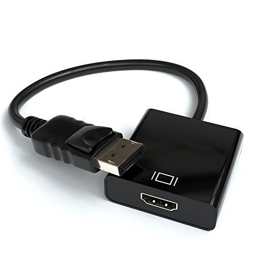 JAMEGA - DisplayPort zu HDMI Adapter 2er Pack | 4K Ultra HD 2K bei 30Hz - Full HD 1080p | DP 1.2 auf HDMI Adapter Kabel mit Audio Konverter geeignet für PC, Mac, Grafikkarten, Laptop, Beamer von JAMEGA