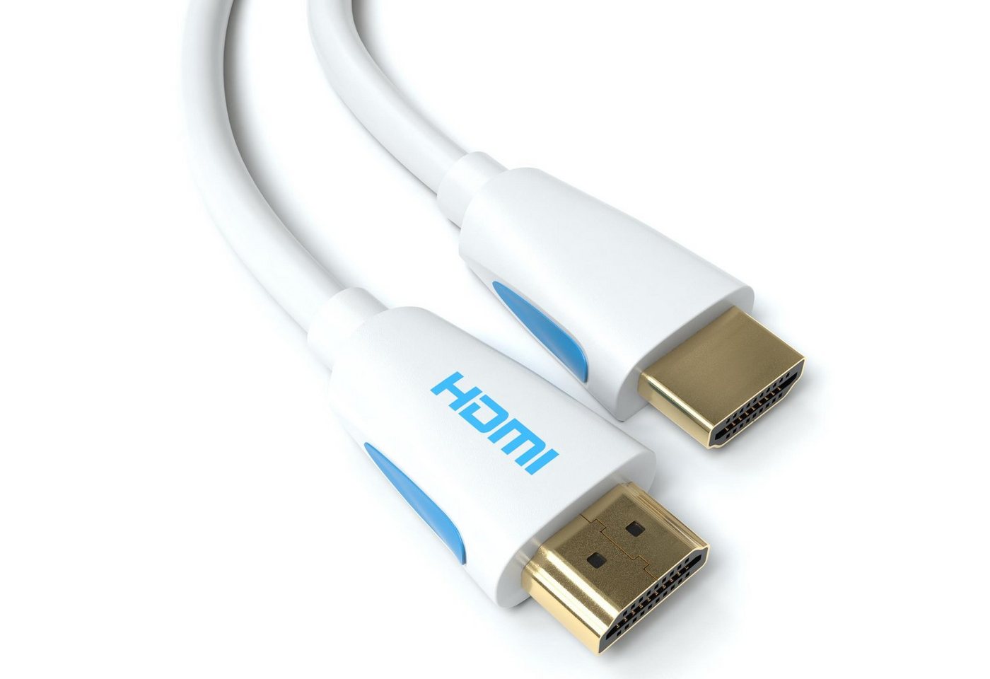 JAMEGA HDMI 2.0 Kabel Weiß High-Speed 3D Ethernet Full HD 4K UHD für PS4 HDMI-Kabel, HDMI 2.0, HDMI Typ-A-Stecker auf HDMI Typ-A-Stecker (1500 cm) von JAMEGA