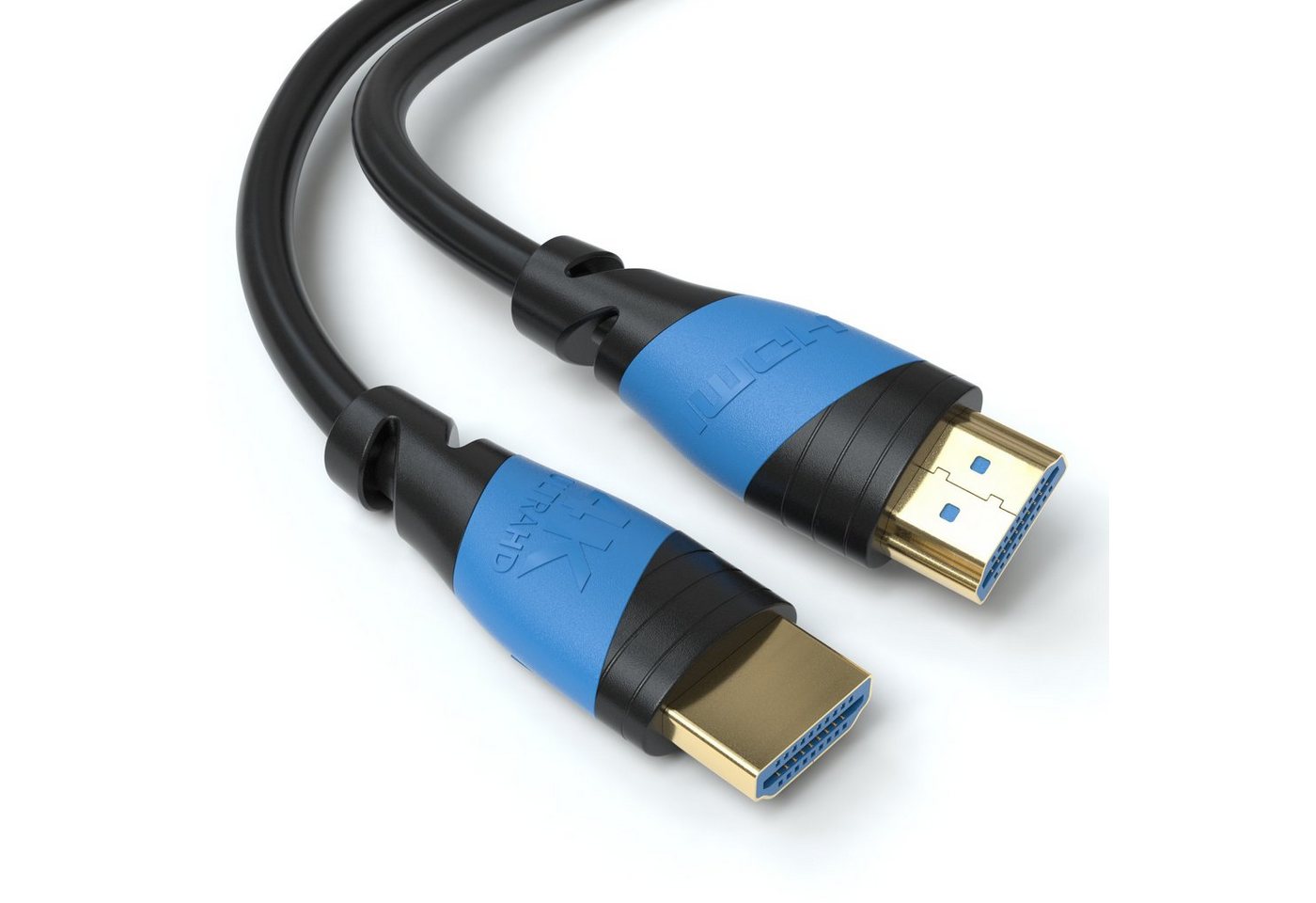 JAMEGA HDMI Kabel 2.0 4K U-HD High-Speed 3D Ethernet Full HD ARC 1080p HDR HDMI-Kabel, HDMI 2.0, HDMI Typ-A-Stecker auf HDMI Typ-A-Stecker (50 cm) von JAMEGA