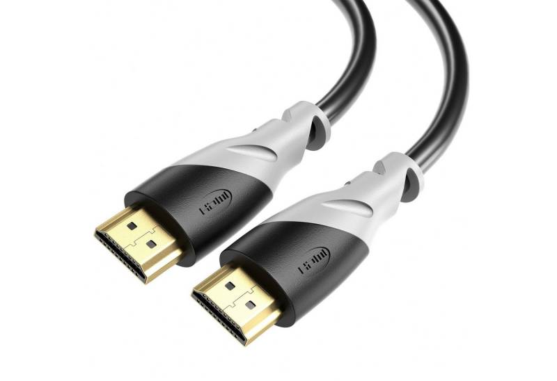 JAMEGA HDMI Kabel 2.0 4K U-HD High-Speed 3D Ethernet Full HD ARC HDR CEC HDMI-Kabel, HDMI 2.0, HDMI Typ-A-Stecker auf HDMI Typ-A-Stecker (1500 cm) von JAMEGA