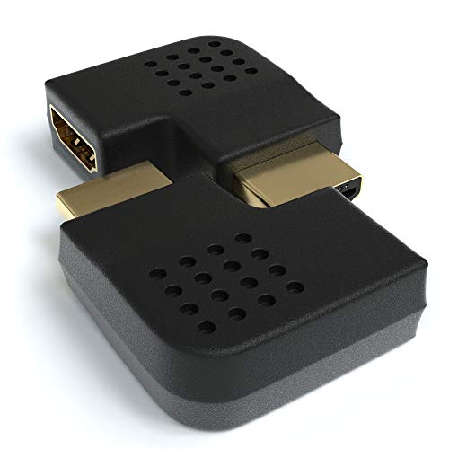 JAMEGA - HDMI Winkel Adapter 2er Pack | 90° Grad Links Flach von A Buchse zu A Stecker 19pol | Konverter 1080p Full HD 4K Ultra HD Vergoldete Stecker JAMEGA - HDMI Winkel Adapter 2er Pack | 90° Grad Links Flach von A Buchse zu A Stecker 19pol | Konverter 1080p Full HD 4K Ultra HD Vergoldete Stecker von JAMEGA