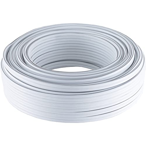 JAMEGA - Lautsprecherkabel Hifi Audio Kabel Auto Boxenkabel Boxen - mehrere Größen und Längen für Lautsprecher & Surround Systeme aus einer Kupferlegierung, 2 x 1,5mm², weiß, 100m JAMEGA - Lautsprecherkabel Hifi Audio Kabel Auto Boxenkabel Boxen - mehrere Größen und Längen für Lautsprecher & Surround Systeme aus einer Kupferlegierung, 2 x 1,5mm², weiß, 100m von JAMEGA