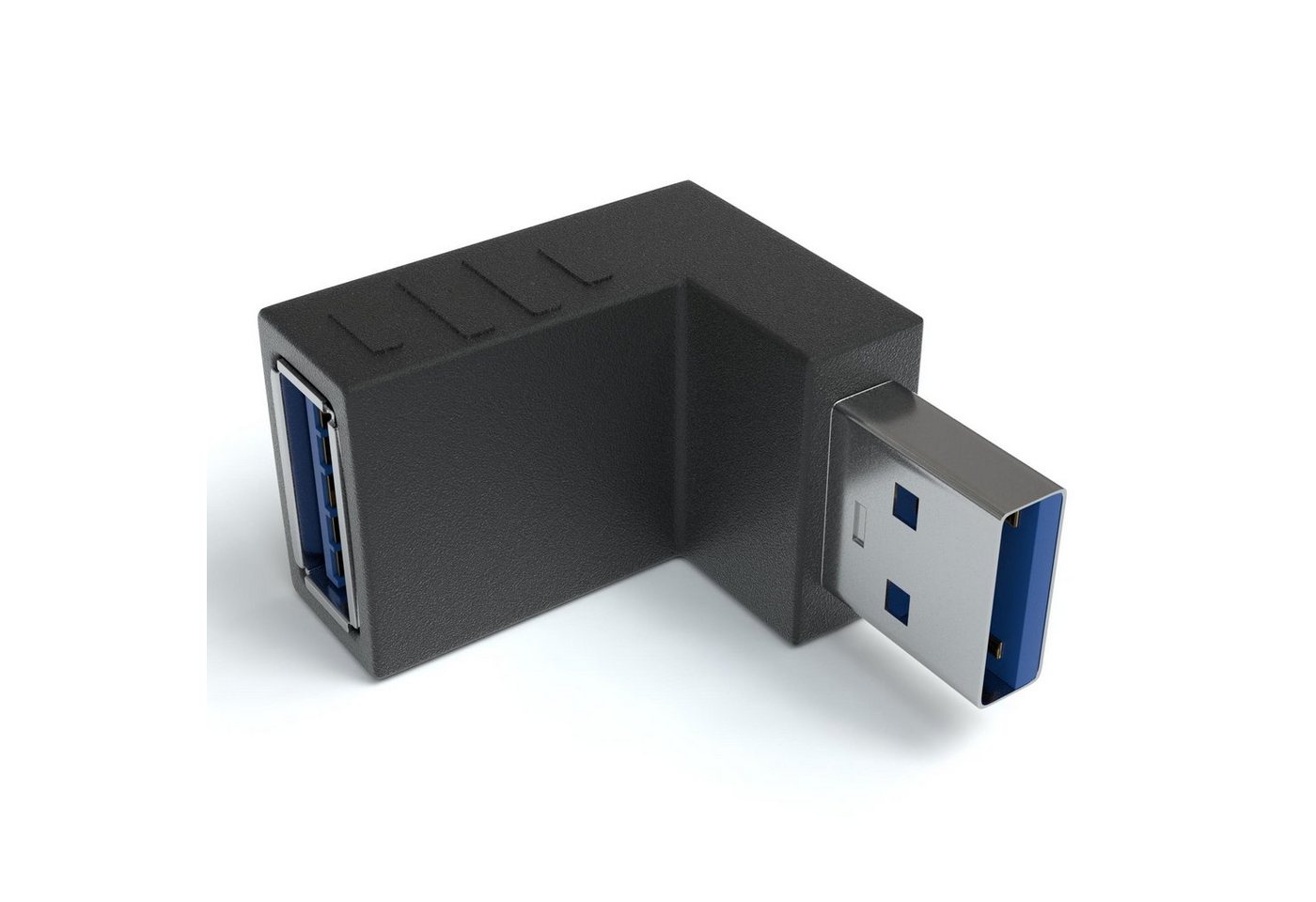 JAMEGA USB 3.0 Winkel Adapter 90° Grad Winkeladapter A Stecker zu A Buchse USB-Adapter von JAMEGA