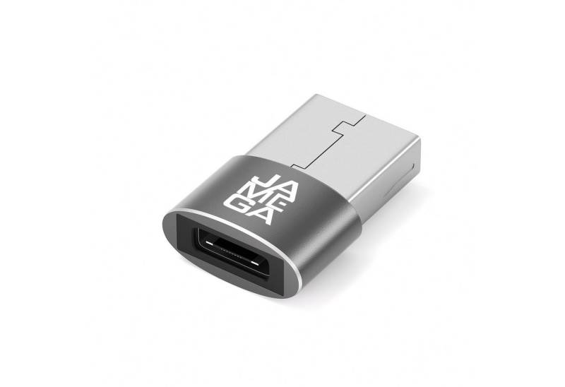 JAMEGA USB-A Stecker zu USB-C Adapter Buchse 2.0 Handy Laptop Konverter USB-Adapter von JAMEGA