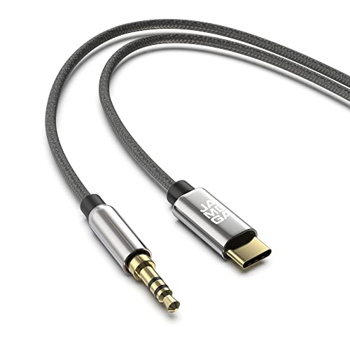 JAMEGA – USB C Klinke Aux Kabel 0,5m | USB Typ C auf 3.5mm Klinkenkabel Stereo Auto Nylon kompatibel mit Huawei P30 Pro/P40 Pro/P20/Mate 30/Mate 20, Samsung S20/20+/S10/Note 10/S9/S8 uvm von JAMEGA