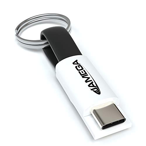 JAMEGA – USB-C Schlüsselanhänger Ladekabel | USB Typ C Kabel Magnetisches Datenkabel für Samsung Galaxy S10, S9, S8 Plus, Note 10, A3, A5 2017, Huawei P30, P20, Mate 20 Pro, HTC, Sony, Google Pixel von JAMEGA