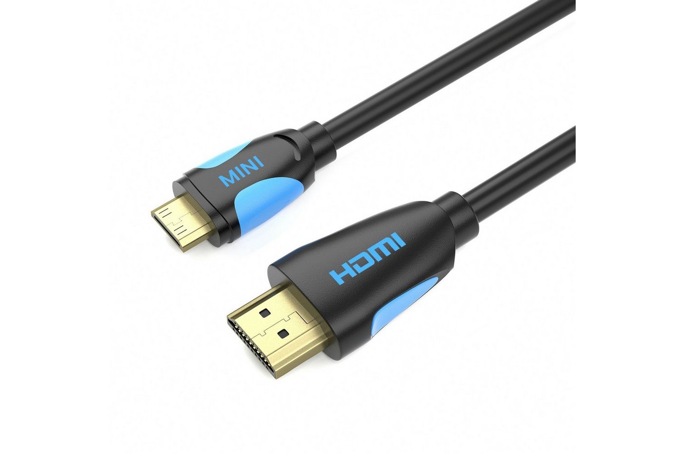 JAMEGA mini HDMI Kabel High Speed Adapterkabel 4K UHD 2160p für Tablet Kamera HDMI-Kabel, Mini HDMI Stecker, HDMI Stecker, (200 cm) von JAMEGA