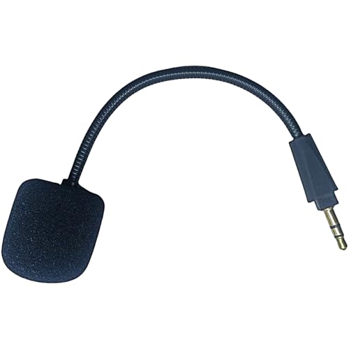 JAMNGHB Hochempfindliches Ersatz-Mikrofon, 3,5-mm-Stecker-Mikrofon für Overhead-Kopfhörer mit Schwammhülse, Schwarz JAMNGHB Hochempfindliches Ersatz-Mikrofon, 3,5-mm-Stecker-Mikrofon für Overhead-Kopfhörer mit Schwammhülse, Schwarz von JAMNGHB