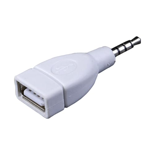 JAMNGHB Sound-Konverter, 3,5 mm AUX-Stecker, Sound-Stecker auf USB 2.0-Buchse, Konverter, Adapter für Auto-Sound von JAMNGHB