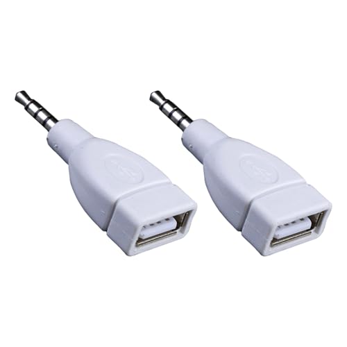 JAMNGHB Sound-Konverter, 3,5 mm AUX-Stecker, Sound-Stecker auf USB 2.0-Buchse, Konverter, Adapter für Auto-Sound JAMNGHB Sound-Konverter, 3,5 mm AUX-Stecker, Sound-Stecker auf USB 2.0-Buchse, Konverter, Adapter für Auto-Sound von JAMNGHB