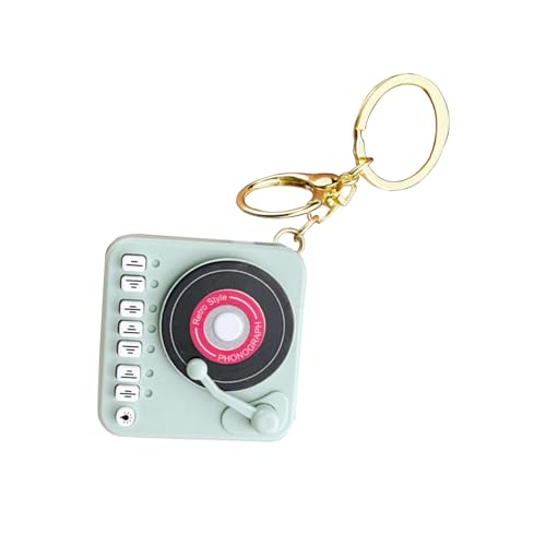 JAMNGHB Vintage-Plattenspieler-Schlüsselanhänger, tragbar, Retro-Musikbox-Anhänger, Ornamente für Musikliebhaber, Enthusiasten JAMNGHB Vintage-Plattenspieler-Schlüsselanhänger, tragbar, Retro-Musikbox-Anhänger, Ornamente für Musikliebhaber, Enthusiasten von JAMNGHB