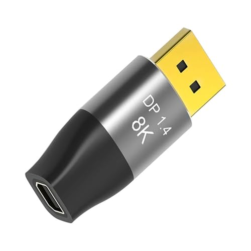 JAMNGHB Zwei Richtungen MiniDP auf DisplayPort Konverter, unterstützt 8K @ 60Hz 4K @ 144Hz für Gaming und professionellen Einsatz von JAMNGHB