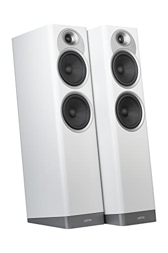 Jamo S7-25F Paar of Floor Speakers Grey Cloud Paar Bodenlautsprecher mit 14 cm Woofer, Grau von JAMO