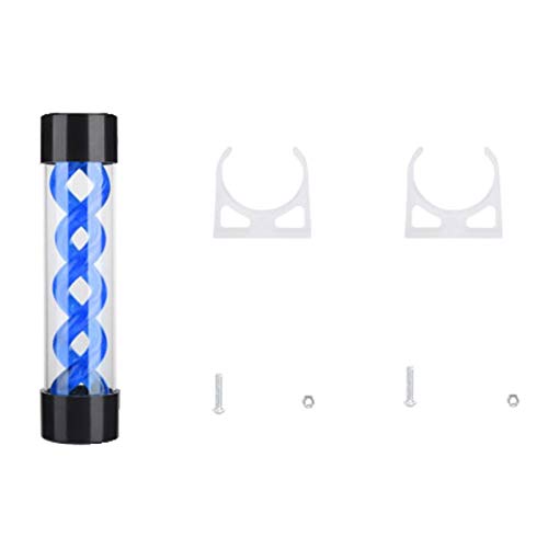 JANZU 200Mm Wasser KüHlung PC Wasser Tank Computer Wasser KüHl Tank mit G1 / 4 Gewinde für PC Computer KüHler ZubehöR (Blau) von JANZU