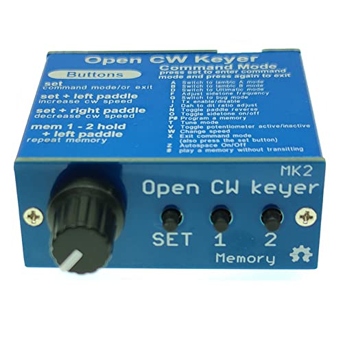 JANZU Offener CW-Keyer MK2 mit AluminiumgehäUse CW-Keyer MK2 KIT CW-Geschwindigkeit Einstellbar Von 1 Bis 999 WPM JANZU Offener CW-Keyer MK2 mit AluminiumgehäUse CW-Keyer MK2 KIT CW-Geschwindigkeit Einstellbar Von 1 Bis 999 WPM von JANZU
