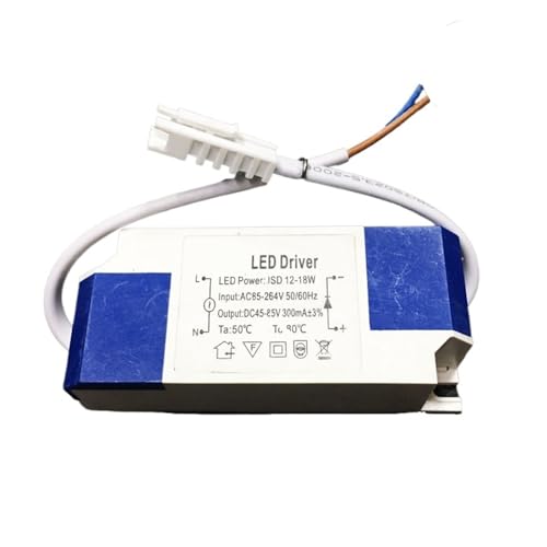 JAQVCTSC Geeignet für LED-Stromversorgung mit konstantem Strom, Deckenleuchte, Downlight, LED-Spannungsregler, flach, 12W24W36W48W6 (12 18 W SM-Buchsenstecker) von JAQVCTSC
