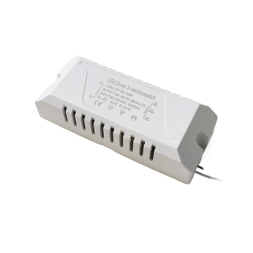 JAQVCTSC LED-Treiberadapter AC85-265 V 3-polig für LED-Beleuchtung 18-24 W 25-36-50 W 100-120-150 W Trafo für Ersatzteile für LED-Deckenleuchten, 3 Farben (36 50 W) von JAQVCTSC