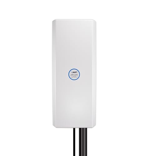 JARFT J5GMB-14-OMPA 5G Richtantenne inkl. 5m Antennenkabel - 14dBi, LTE / 5G Außenantenne, 2x2 MIMO, passend zu vielen 5G Router Modellen von JARFT