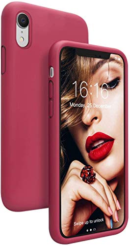 JASBON Silikon Hülle für iPhone XR,Shockproof [iPhone xr Hülle] Gel Rubber Protection Handyhülle für iPhone xr,Case for iPhone xr 6.1 inch 2018 Rosa von JASBON