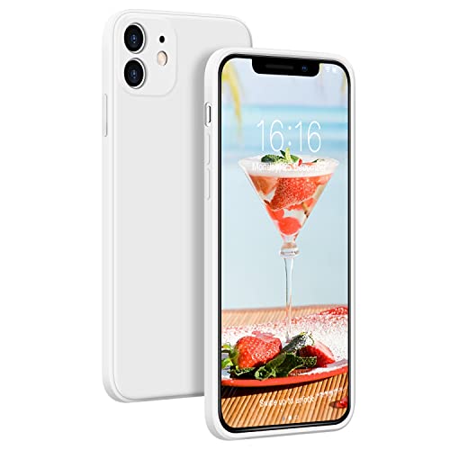 JASBON Ultra-Thin Hülle Kompatibel mit iPhone 11, Lightweight Liquid Silikon Hülle,Stoßfeste Full Protection Case, Resistant Slim Handyhülle für iPhone 11 (6.1, White) von JASBON