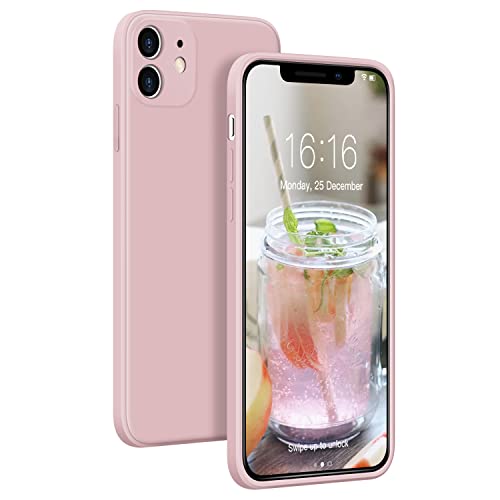 JASBON Ultra-Thin Hülle Kompatibel mit iPhone 11, Lightweight Liquid Silikon Hülle,Stoßfeste Full Protection Case, Resistant Slim Handyhülle für iPhone 11 (6.1, pink Sand) von JASBON