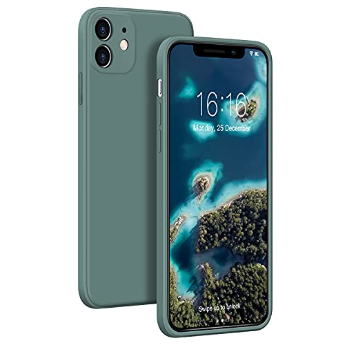 JASBON Ultra-Thin Hülle Kompatibel mit iPhone 11, Lightweight Liquid Silikon Hülle,Stoßfeste Full Protection Case, Resistant Slim Handyhülle für iPhone 11 6.1 inch(Pine Green) von JASBON