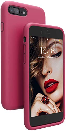 JASBON iPhone 8 Plus Hülle, iPhone 7 Plus Hülle, iPhone 7/8 Plus Silikon Handyhülle Schutzhülle Bumper Case Schutz vor Stoßfest/Scratch Cover für iPhone 7/8 Plus Rosa von JASBON