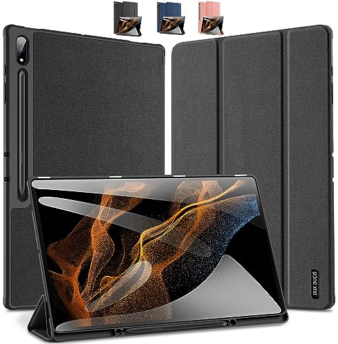 JASUBAI for Galaxy Tab S9 Ultra Case 14.6-inch/S9 Plus/S9, Slim Stand Soft Back Shell Shockproof Protective Cover S Pen Holder for Samsung Galaxy Tab S9 Ultra (Tab S9 Plus,Schwarz) von JASUBAI