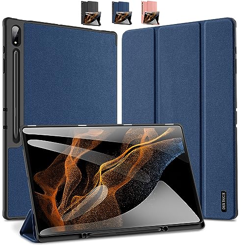 JASUBAI for Galaxy Tab S9 Ultra Case 14.6-inch/S9 Plus/S9, Slim Stand Soft Back Shell Shockproof Protective Cover S Pen Holder for Samsung Galaxy Tab S9 Ultra (Tab S9 Ultra,Blau) von JASUBAI