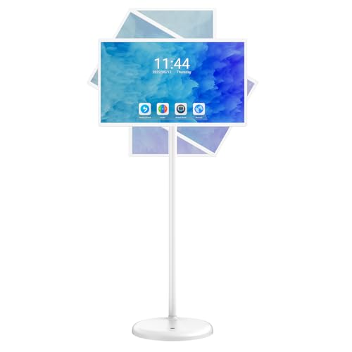 JASZDOT 32 Zoll 1080p Beweglicher TV Fernseher auf Rädern, 8+128GB Android OS Portable TV mit Touchscreen, Tragbarer Fernseher Drehbarem LCD-Display, Typ-C, USB, HDMI-Anschluss JASZDOT 32 Zoll 1080p Beweglicher TV Fernseher auf Rädern, 8+128GB Android OS Portable TV mit Touchscreen, Tragbarer Fernseher Drehbarem LCD-Display, Typ-C, USB, HDMI-Anschluss von JASZDOT