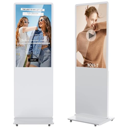 JASZDOT 43 Zoll Digitales Werbedisplay Kundenstopper, Nicht-Touchscreen Weiß Digital Signage Player Android OS, Gehwegaufsteller Werbetafel, IPS HD Plakataufsteller, LCD Plakatständer in schwarz JASZDOT 43 Zoll Digitales Werbedisplay Kundenstopper, Nicht-Touchscreen Weiß Digital Signage Player Android OS, Gehwegaufsteller Werbetafel, IPS HD Plakataufsteller, LCD Plakatständer in schwarz von JASZDOT