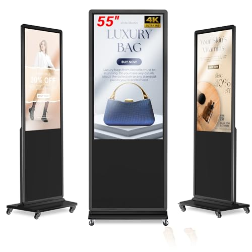 JASZDOT 55 Zoll Digitales Werbedisplay Kundenstopper, Nicht-Touchscreen Digital Signage Player Android OS, Gehwegaufsteller Werbetafel, IPS HD Plakataufsteller, LCD Plakatständer in schwarz JASZDOT 55 Zoll Digitales Werbedisplay Kundenstopper, Nicht-Touchscreen Digital Signage Player Android OS, Gehwegaufsteller Werbetafel, IPS HD Plakataufsteller, LCD Plakatständer in schwarz von JASZDOT