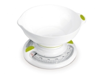 JATA 610N, Mechanische Küchenwaage, 3 kg, 25 g, Weiß, Arbeitsplatte, Rund JATA 610N, Mechanische Küchenwaage, 3 kg, 25 g, Weiß, Arbeitsplatte, Rund von JATA