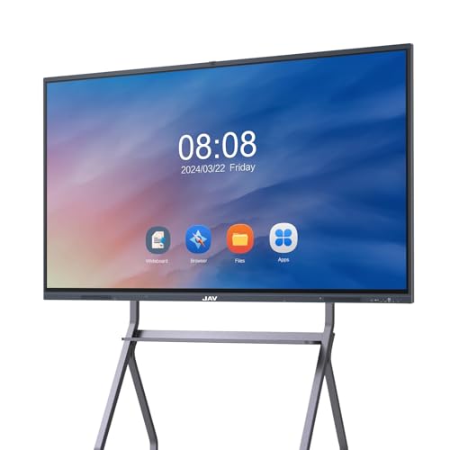 JAV Interaktives Whiteboard 65 Zoll Smart Board, 4K UHD Touchscreen mit Dual System und 13MP Kamera, All-in-One Digitale Elektronische Whiteboard für Büro, Klassenzimmer und Heim (mit Wandhalterung) JAV Interaktives Whiteboard 65 Zoll Smart Board, 4K UHD Touchscreen mit Dual System und 13MP Kamera, All-in-One Digitale Elektronische Whiteboard für Büro, Klassenzimmer und Heim (mit Wandhalterung) von JAV
