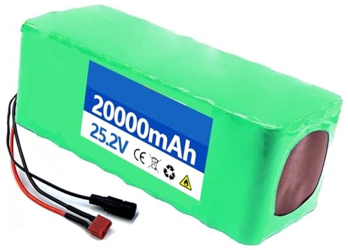 Ebike-Akku, Lithium-Ionen-Akku for Elektrofahrräder und Roller, Lectric Pack mit integriertem BMS-Schutz und Ladegerät(T,25.2V 10AH) von JAVPTAV