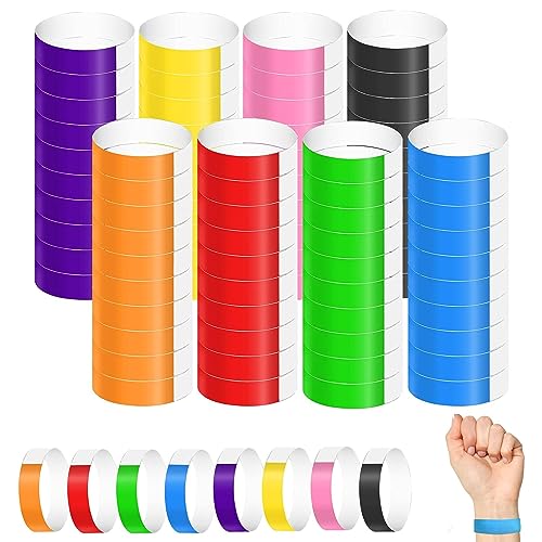 800 Stück Wasserdicht Event Armbänder, Party Kontrollbänder, Armband aus Papier, Securebänder Kontrollbänder, Schreibbar, Wasserdicht, Geeignet für Vergnügungsparks, Konzerte und Partys von JAWAI