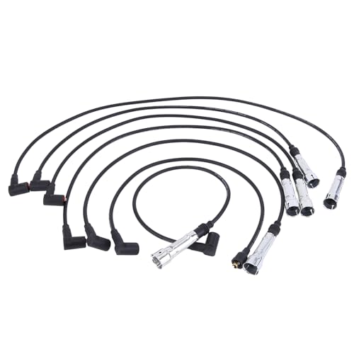 JAWSEU 7 Stück Zündleitungssatz Kompatibel Für C123 280 CE S Klasse W116 Zündungskabel Zündkerzenstecker Zündleitungssatz Benzin Zündleitungssatz Zündkabel BR257 ZEF470 Zündkabelsatz von JAWSEU
