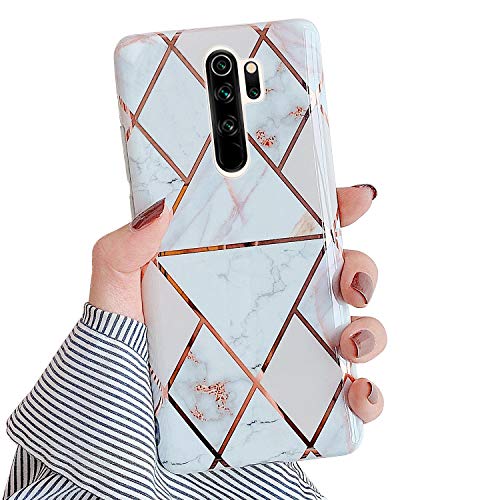 JAWSEU Marmor Hülle für Xiaomi Redmi Note 8 Pro, Schutzhülle Bling Glitzer Marmor Weiche Silikon Hülle Ultra Dünn Handytasche Kratzfest TPU Bumper Case, Grau Weiß JAWSEU Marmor Hülle für Xiaomi Redmi Note 8 Pro, Schutzhülle Bling Glitzer Marmor Weiche Silikon Hülle Ultra Dünn Handytasche Kratzfest TPU Bumper Case, Grau Weiß von JAWSEU