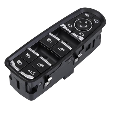 JAWSEU Schalter Fensterheber Vorne Links mit Porsche Cayenne 92A 95B Panamera 970 Elektrischer Fensterheberschalter Electric Power Master Fensterschalter Fensterheber Hauptschalter 7PP959858AE von JAWSEU