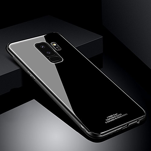 Kompatibel mit Galaxy S9 Hülle,Ultra Hybrid Gehärtetes Glas Rückschale mit Silikon TPU Bumper Schutzhülle TPU Silikon Schutz Handy Hülle Case Tasche Etui Bumper Für Galaxy S9,Schwarz Kompatibel mit Galaxy S9 Hülle,Ultra Hybrid Gehärtetes Glas Rückschale mit Silikon TPU Bumper Schutzhülle TPU Silikon Schutz Handy Hülle Case Tasche Etui Bumper Für Galaxy S9,Schwarz von JAWSEU